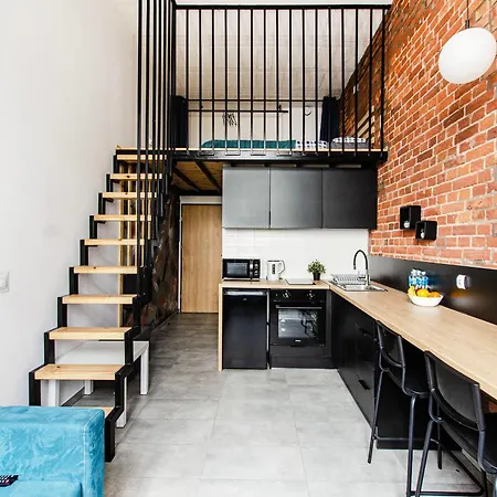 Loft Center Apartments- Parking, Wifi, 24h Check-in * Wrocław